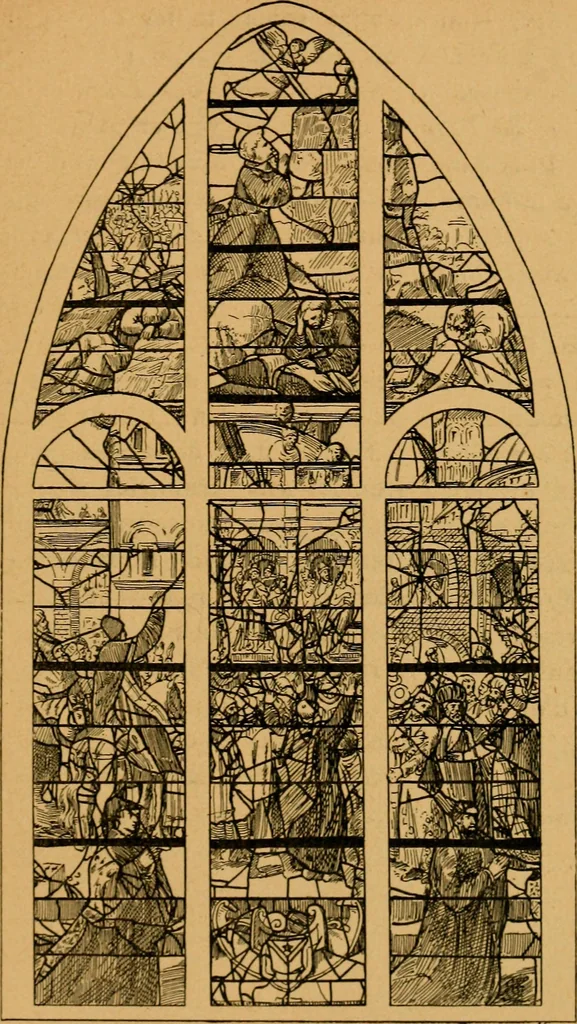 An illustration from Les vitraux, 1895, leaf 178