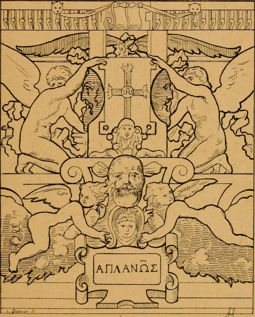 An illustration from Les vitraux, 1895, leaf 188