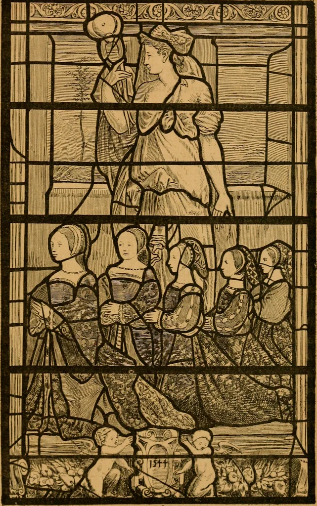 An illustration from Les vitraux, 1895, leaf 192