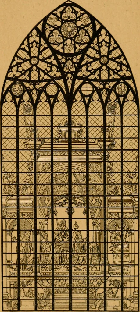 An illustration from Les vitraux, 1895, leaf 196