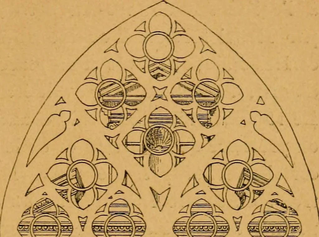 An illustration from Les vitraux, 1895, leaf 200