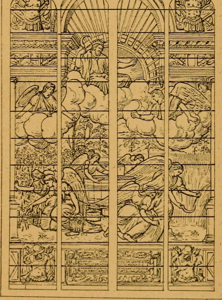 An illustration from Les vitraux, 1895, leaf 200