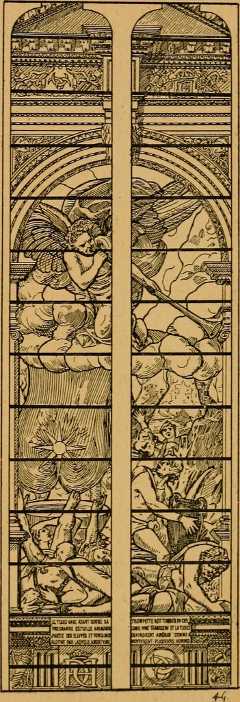 An illustration from Les vitraux, 1895, leaf 202