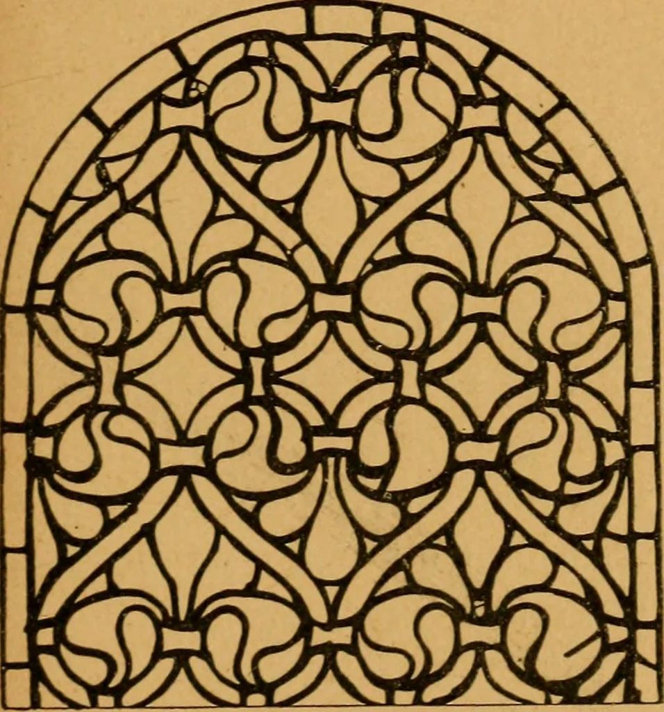 An illustration from Les vitraux, 1895, leaf 22