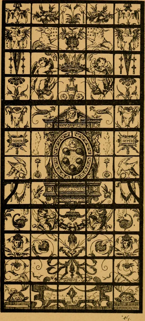 An illustration from Les vitraux, 1895, leaf 230
