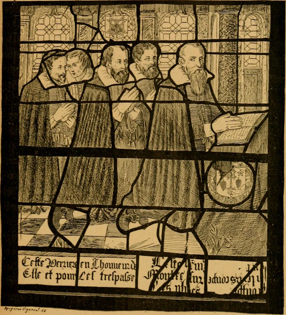 An illustration from Les vitraux, 1895, leaf 246