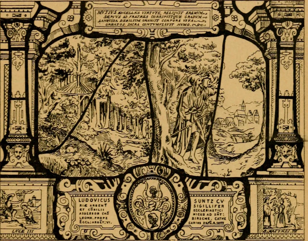 An illustration from Les vitraux, 1895, leaf 254