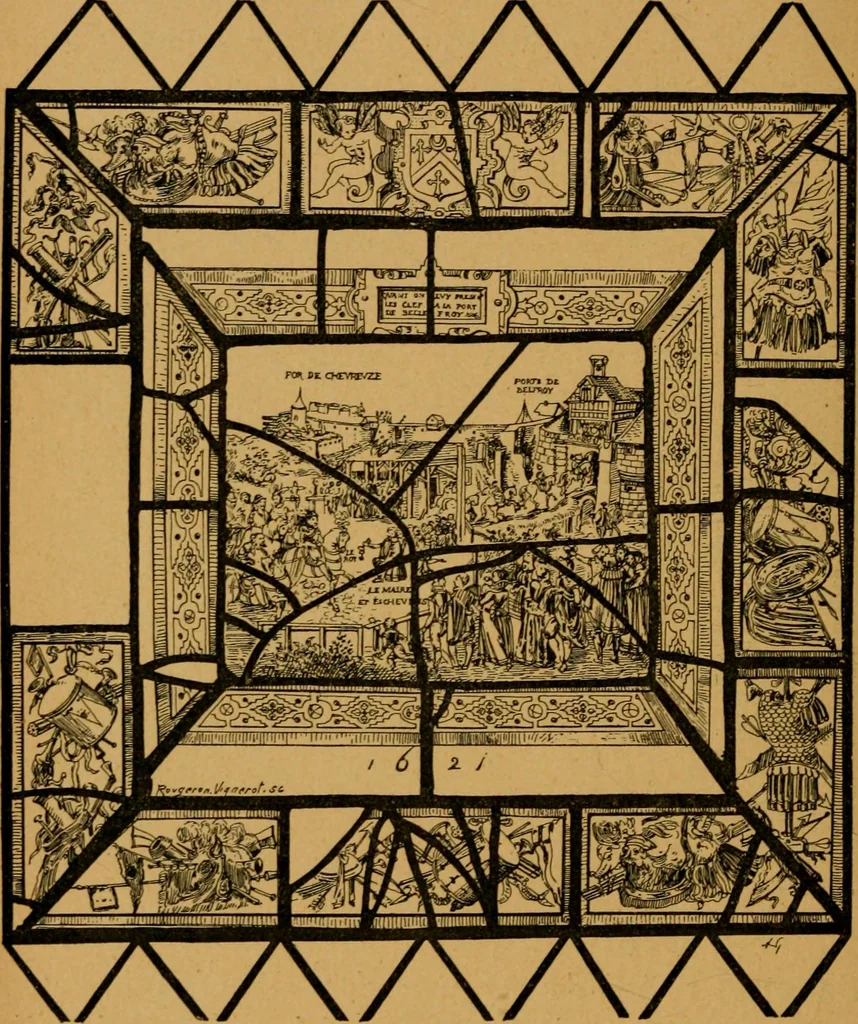 An illustration from Les vitraux, 1895, leaf 255