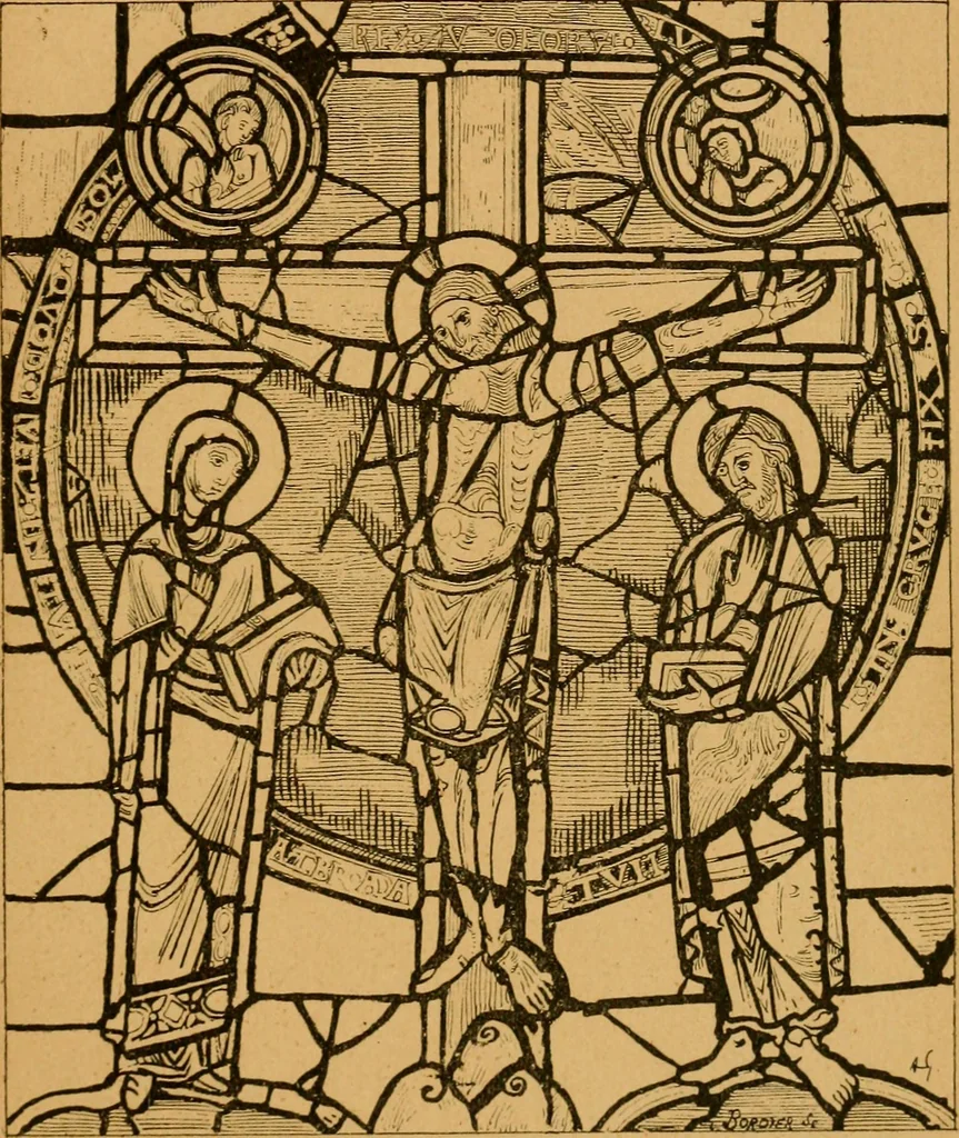 An illustration from Les vitraux, 1895, leaf 26