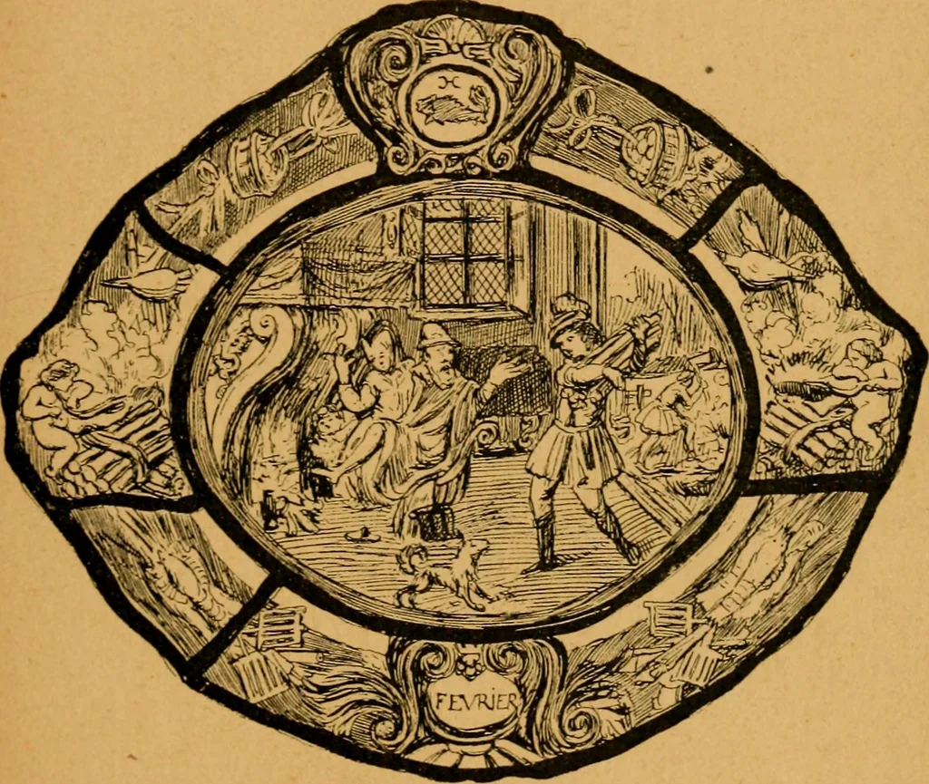 An illustration from Les vitraux, 1895, leaf 260