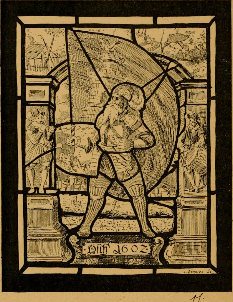 An illustration from Les vitraux, 1895, leaf 263