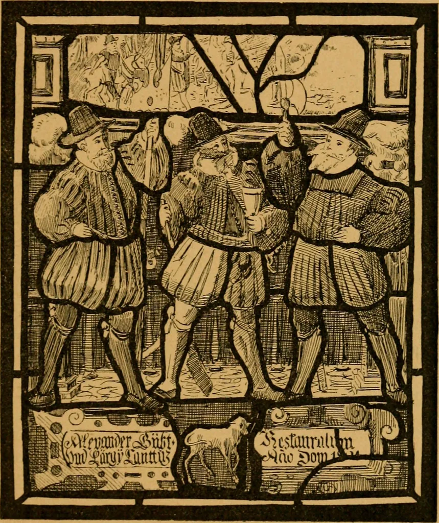 An illustration from Les vitraux, 1895, leaf 264