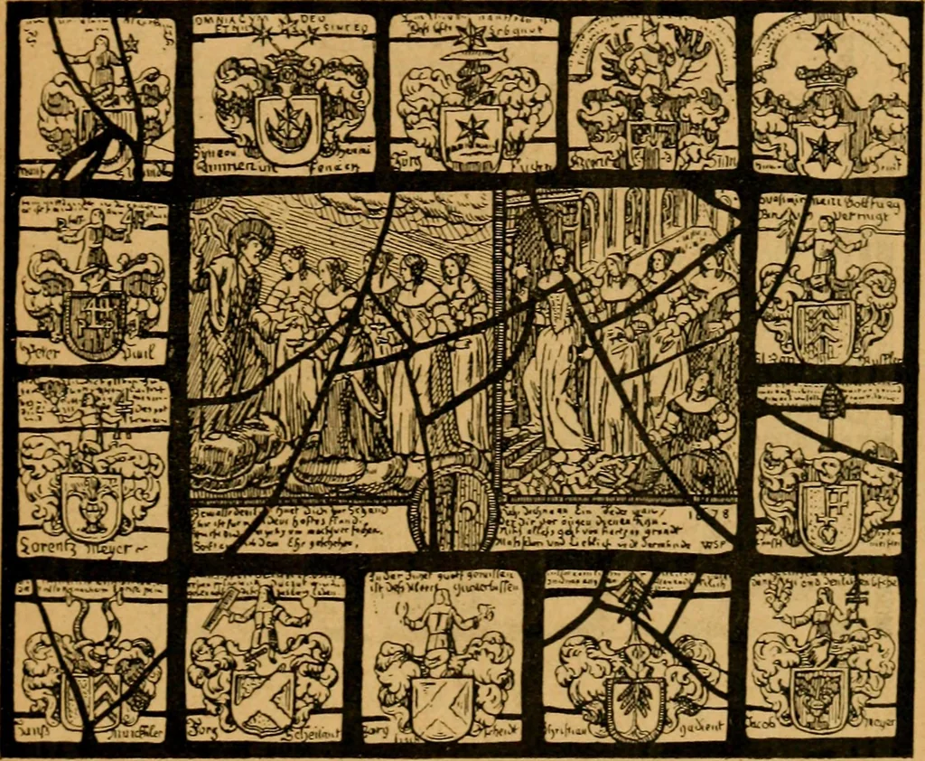 An illustration from Les vitraux, 1895, leaf 266