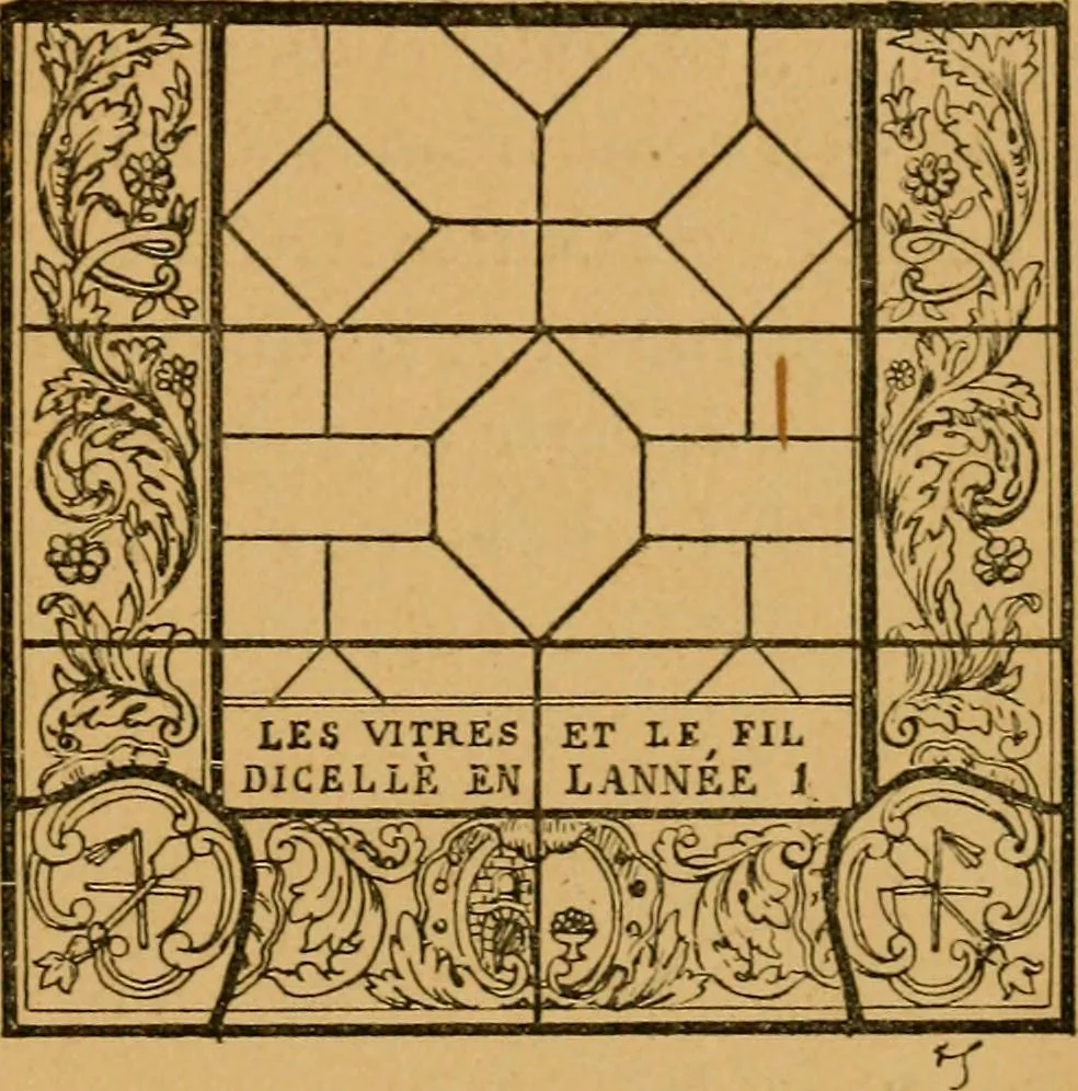 An illustration from Les vitraux, 1895, leaf 270