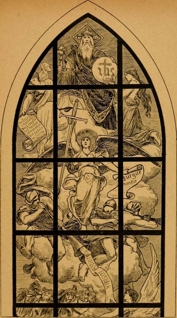 An illustration from Les vitraux, 1895, leaf 296