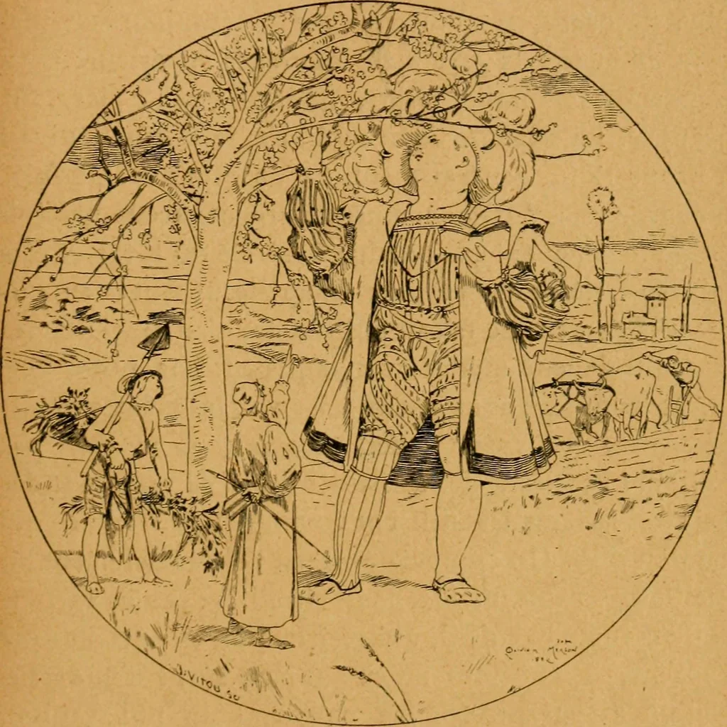 An illustration from Les vitraux, 1895, leaf 302