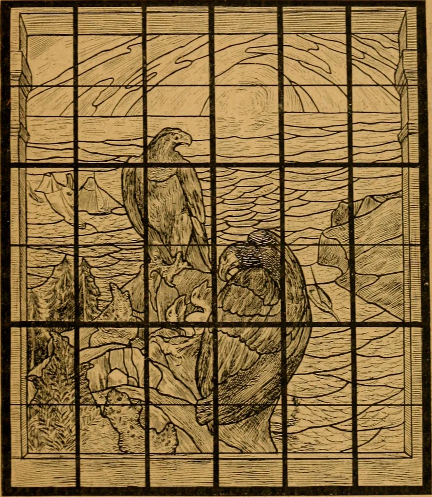 An illustration from Les vitraux, 1895, leaf 306