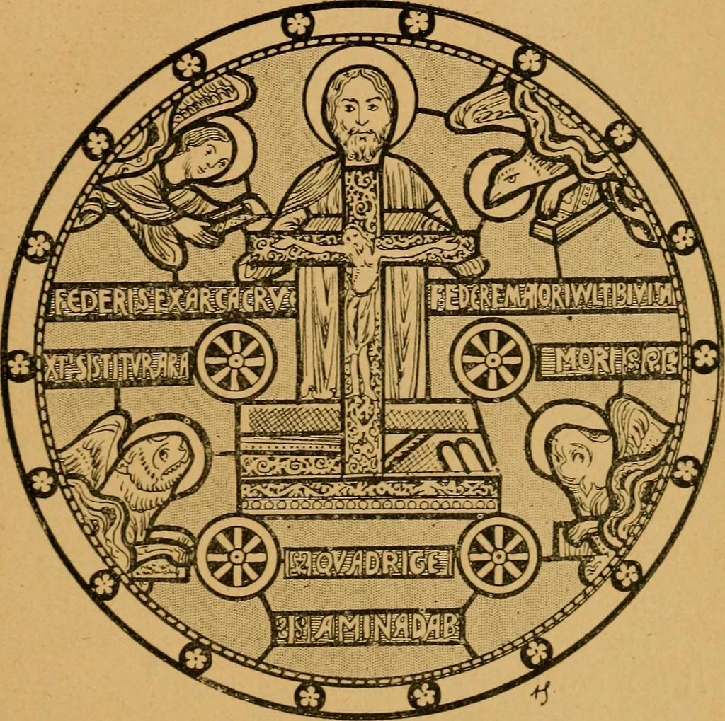 An illustration from Les vitraux, 1895, leaf 32