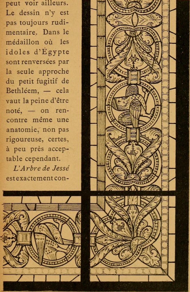 An illustration from Les vitraux, 1895, leaf 34