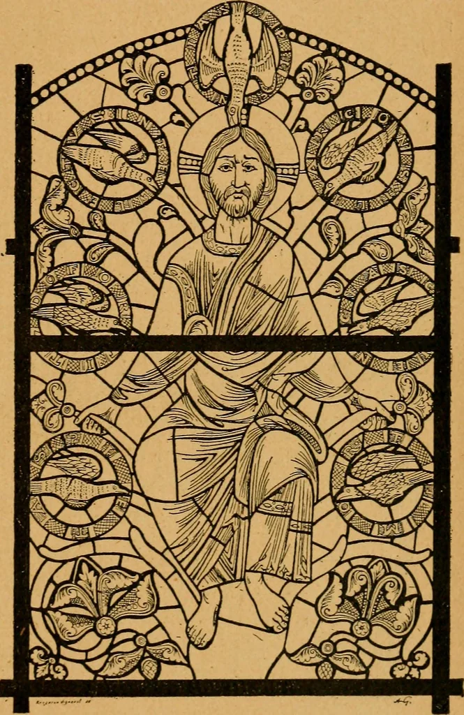 An illustration from Les vitraux, 1895, leaf 36