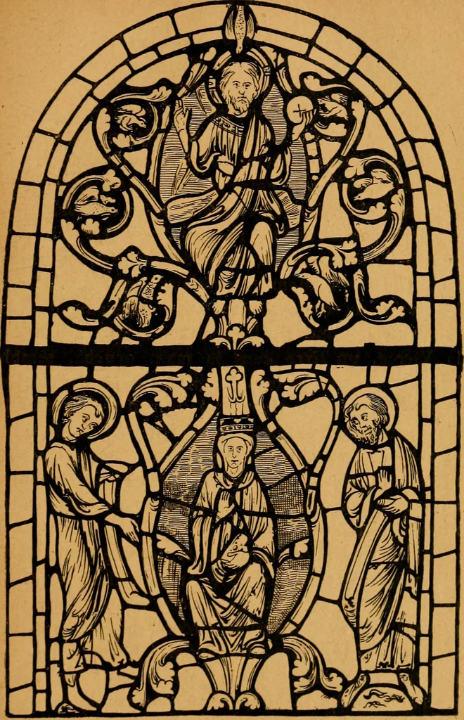 An illustration from Les vitraux, 1895, leaf 42