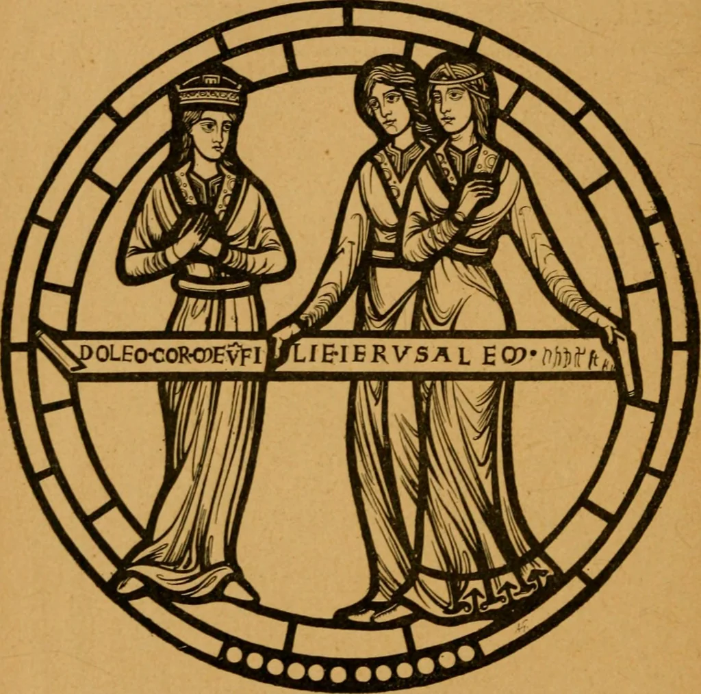 An illustration from Les vitraux, 1895, leaf 53