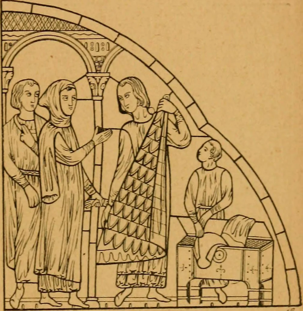 An illustration from Les vitraux, 1895, leaf 54
