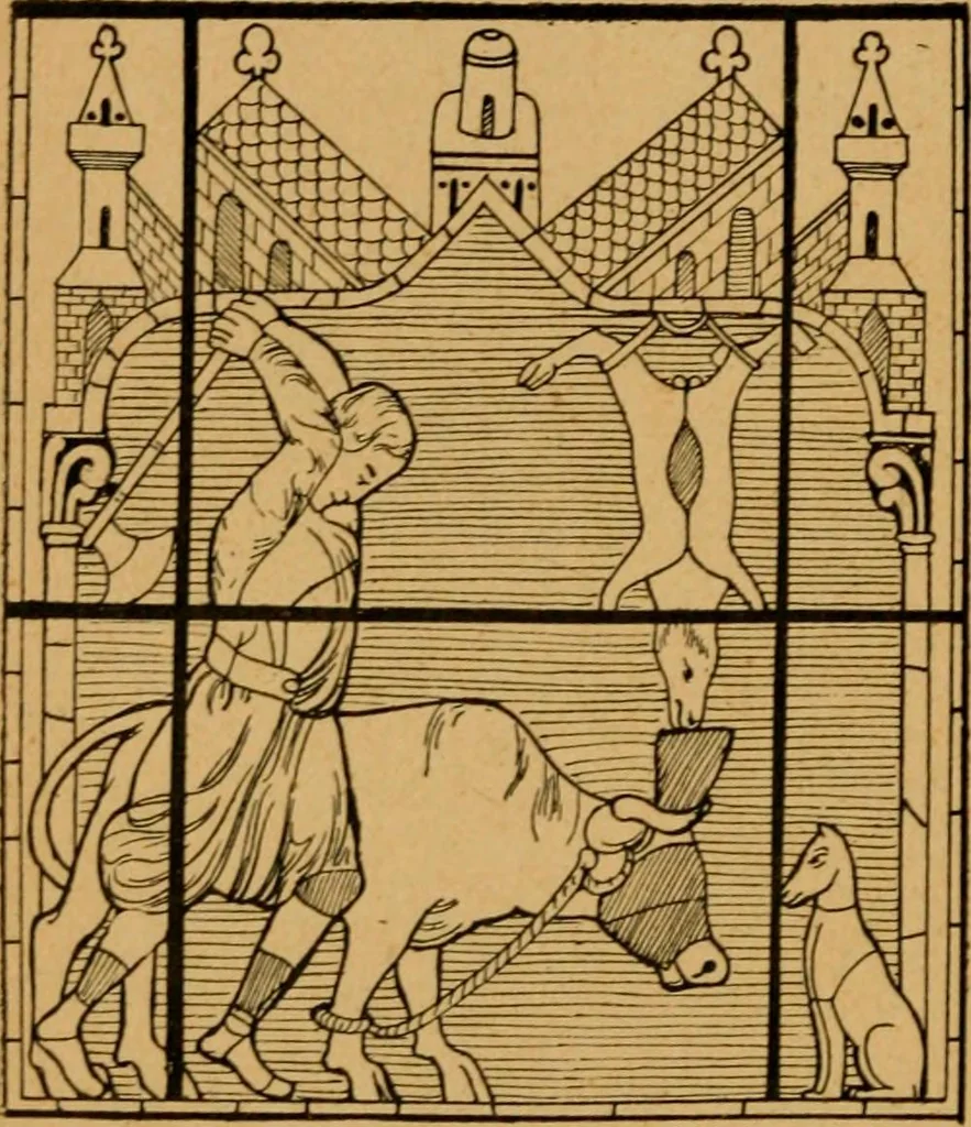 An illustration from Les vitraux, 1895, leaf 55