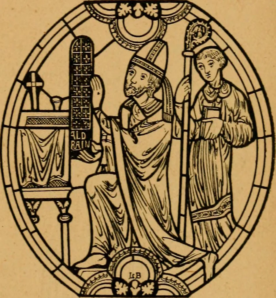 An illustration from Les vitraux, 1895, leaf 56