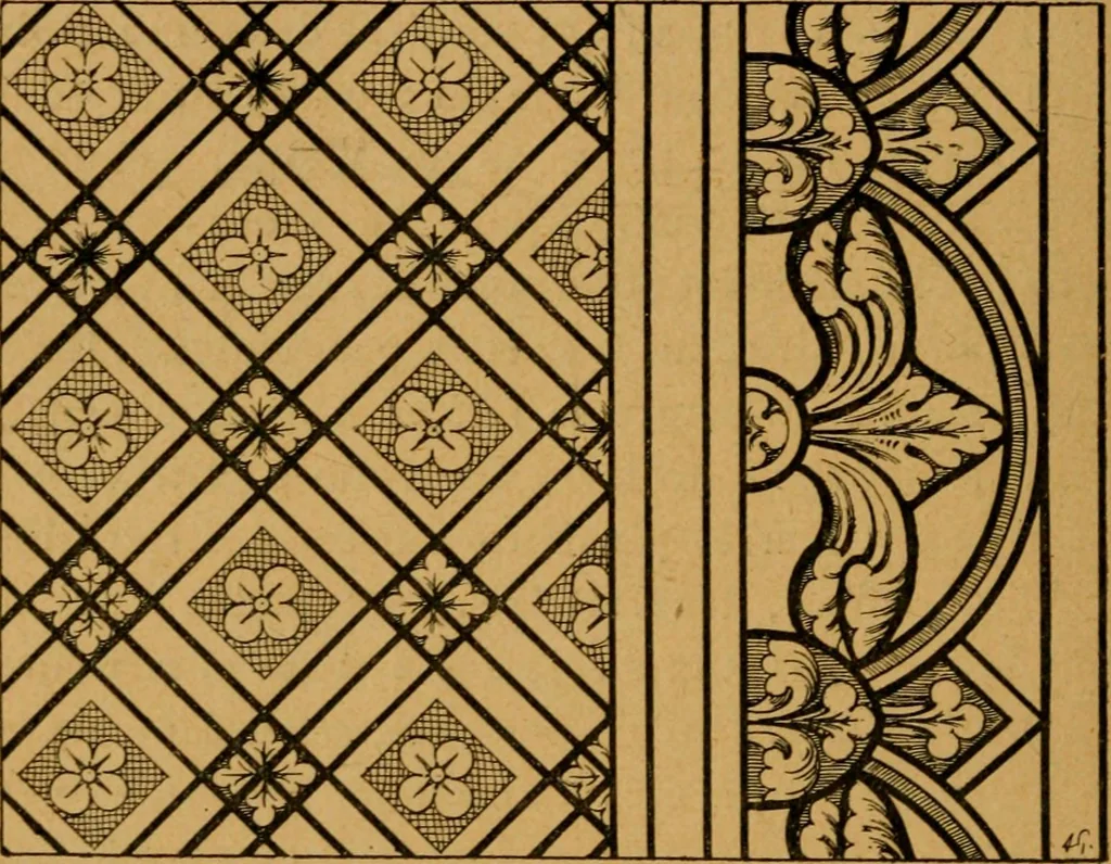 An illustration from Les vitraux, 1895, leaf 69