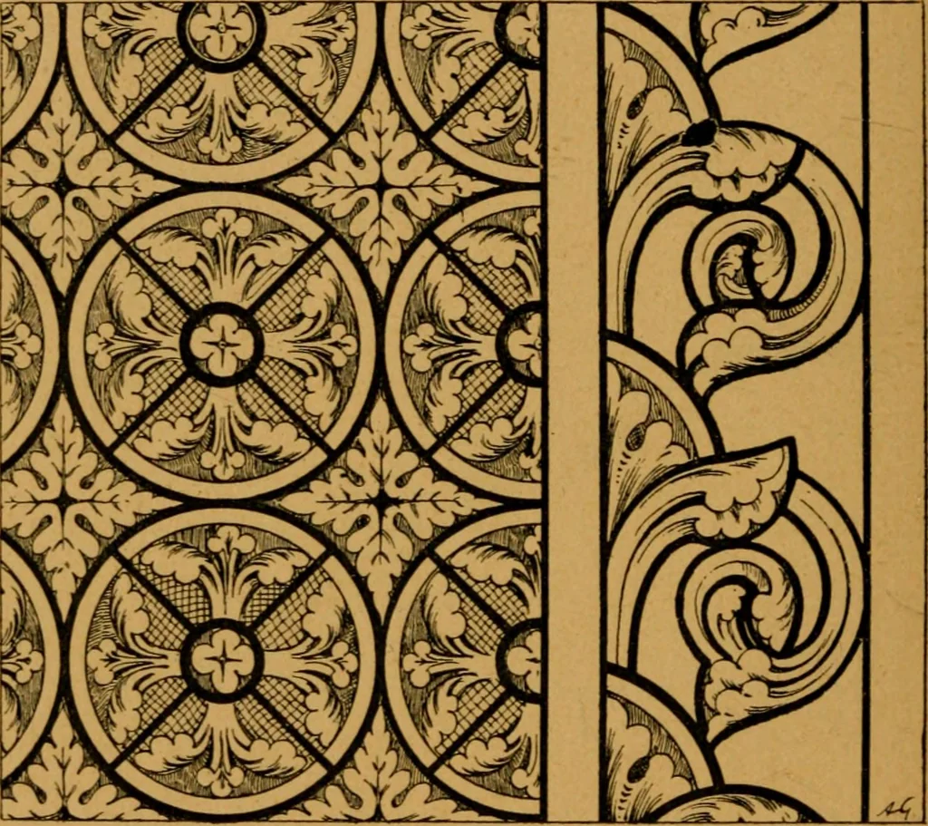 An illustration from Les vitraux, 1895, leaf 71