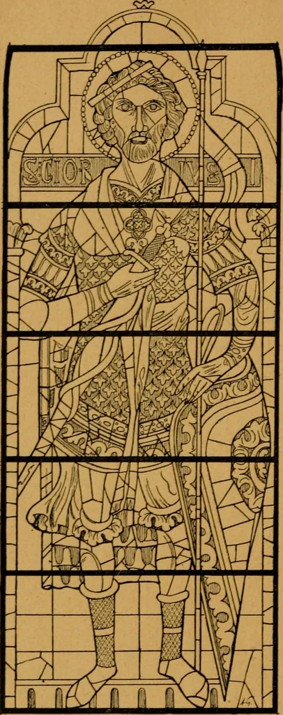An illustration from Les vitraux, 1895, leaf 75