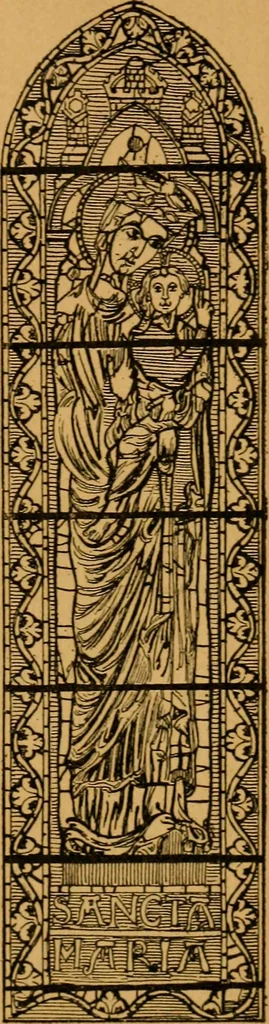 An illustration from Les vitraux, 1895, leaf 76