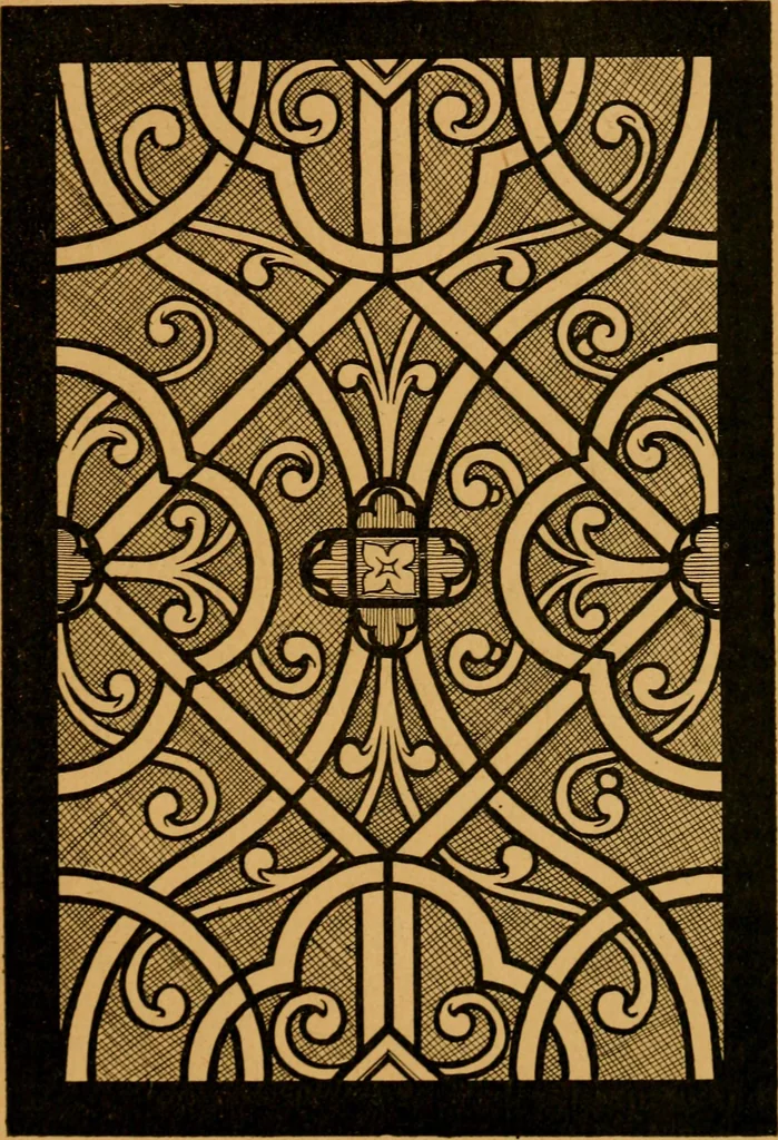 An illustration from Les vitraux, 1895, leaf 80