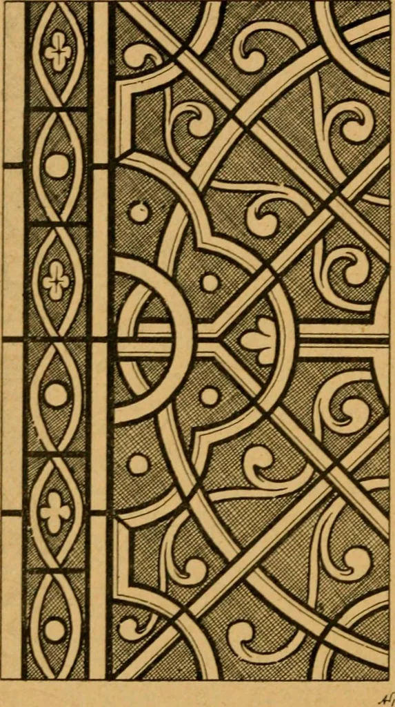 An illustration from Les vitraux, 1895, leaf 81