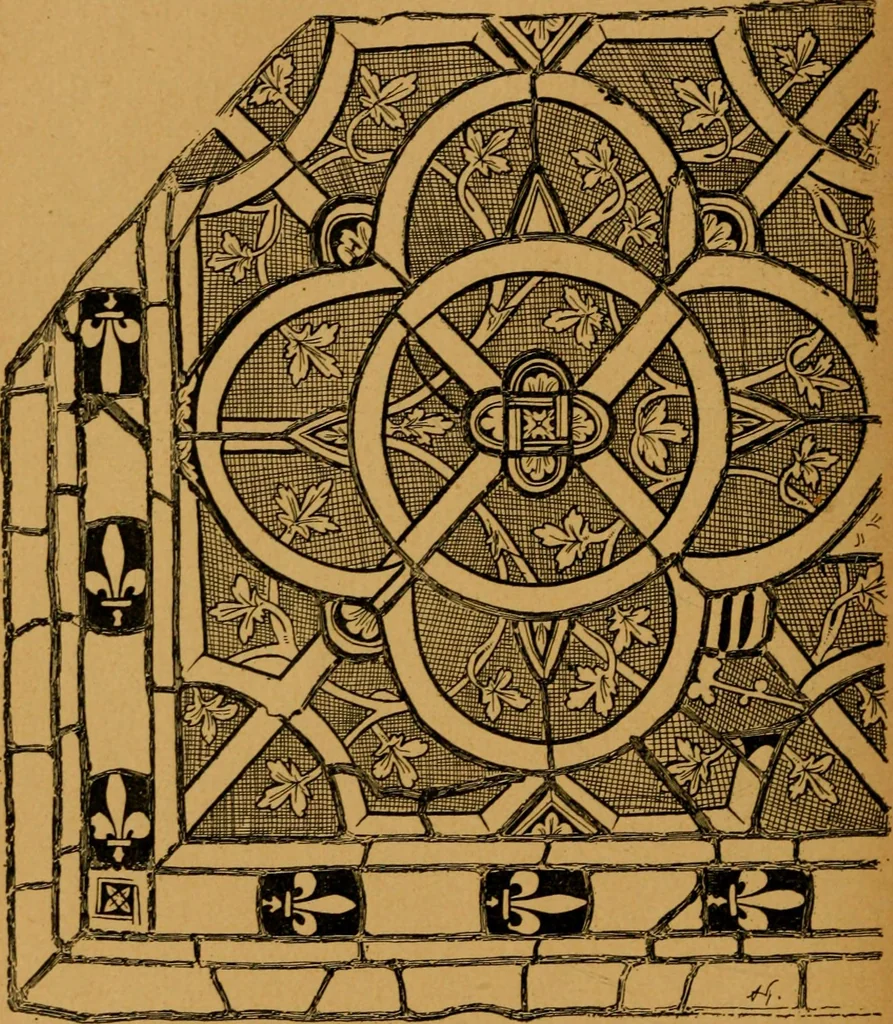 An illustration from Les vitraux, 1895, leaf 83