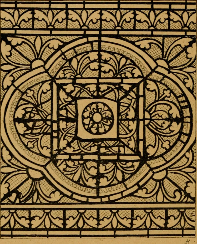 An illustration from Les vitraux, 1895, leaf 85