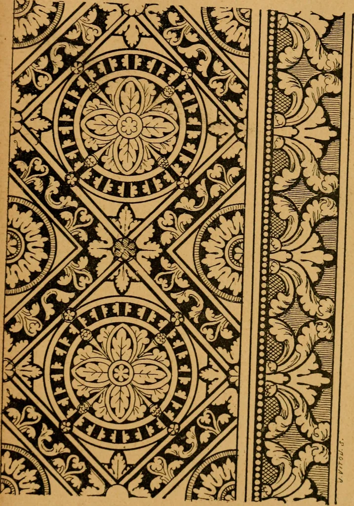 An illustration from Les vitraux, 1895, leaf 86