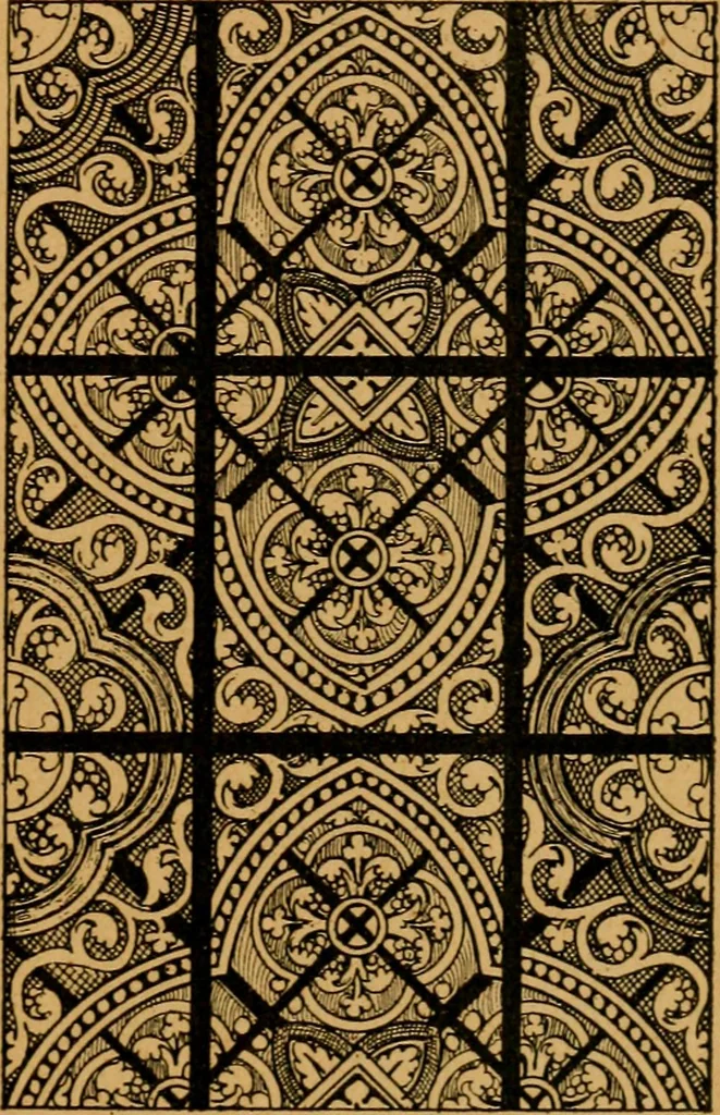 An illustration from Les vitraux, 1895, leaf 90