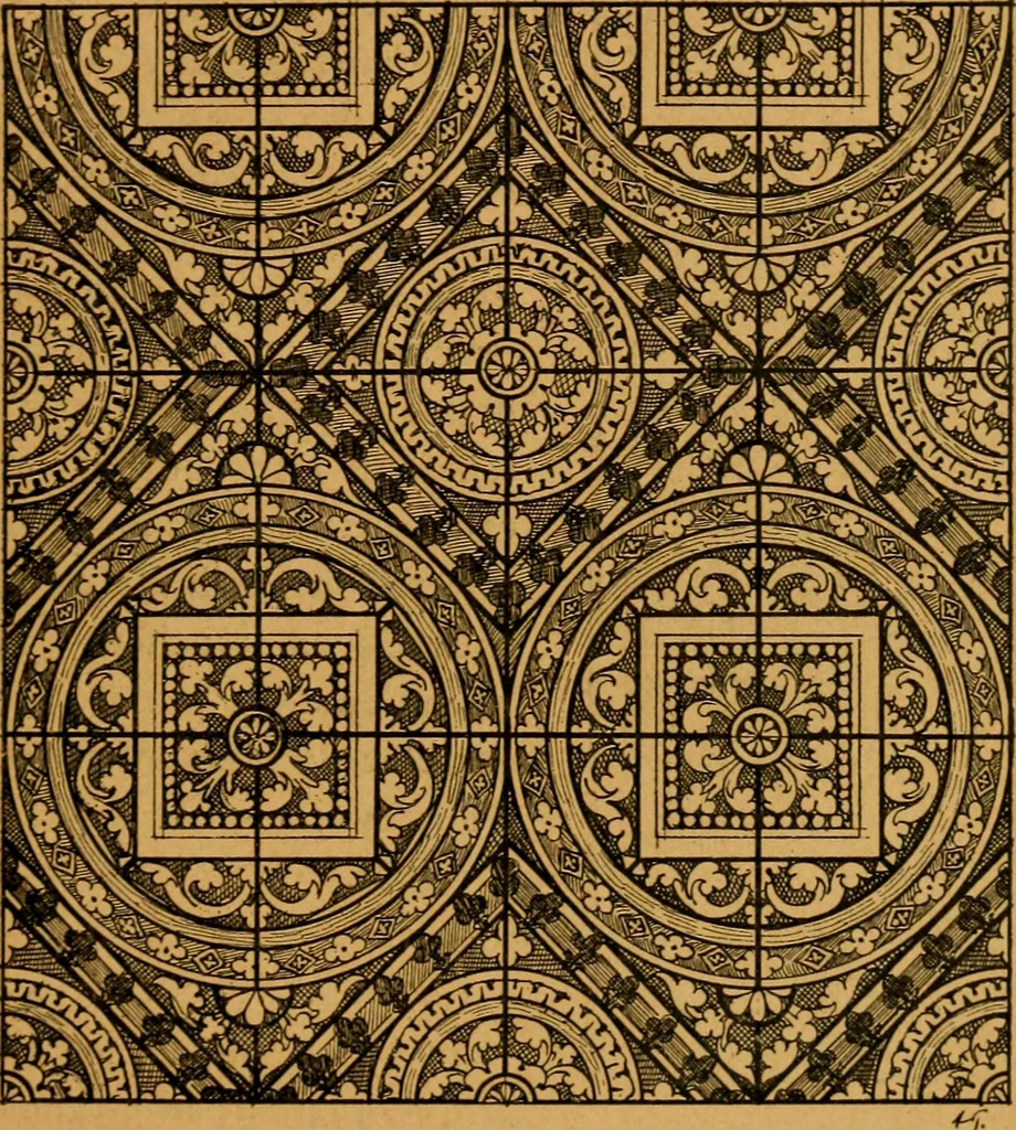 An illustration from Les vitraux, 1895, leaf 92