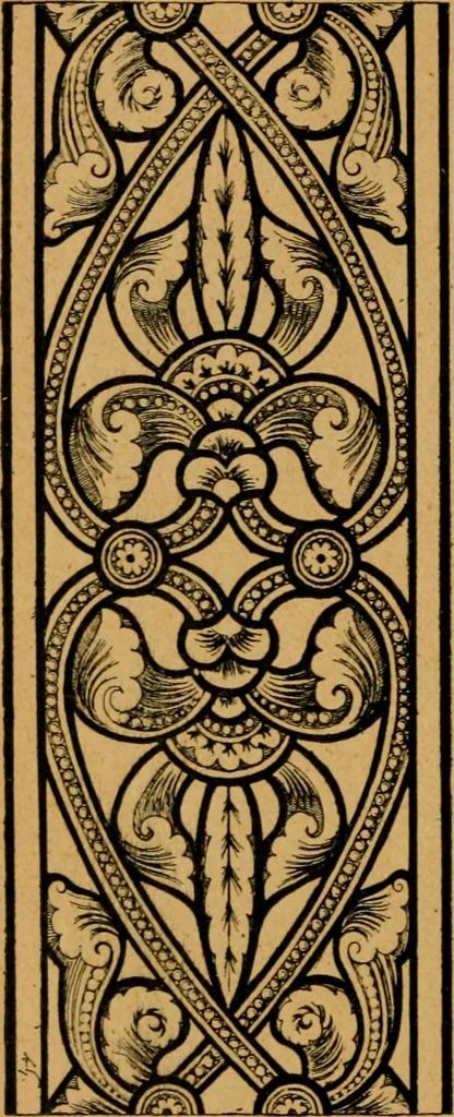 An illustration from Les vitraux, 1895, leaf 93