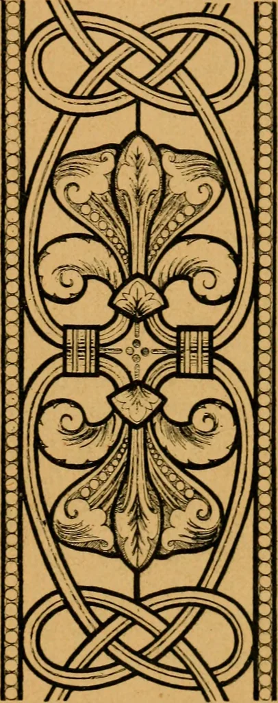 An illustration from Les vitraux, 1895, leaf 94