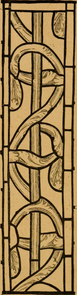 An illustration from Les vitraux, 1895, leaf 98