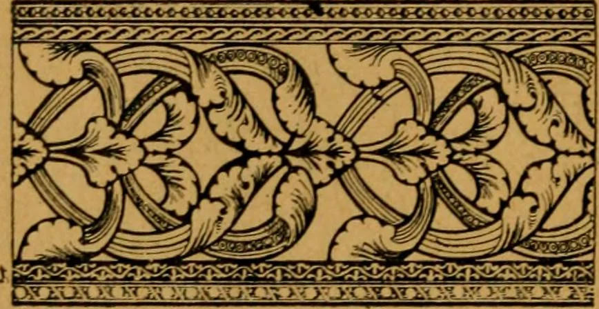 An illustration from Les vitraux, 1895, leaf 99