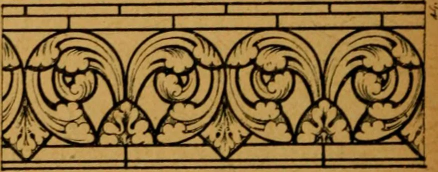 An illustration from Les vitraux, 1895, leaf 99
