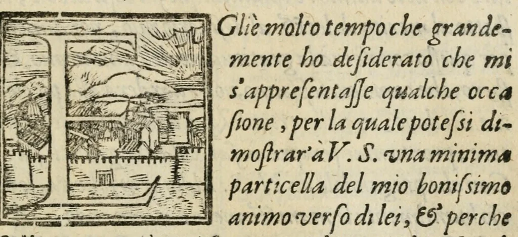 An illustration from Le svntvosissime eseqvie celebrate nella mag.ca città di Bergamo in morte dello ill.mo signor Astorre Baglioni con alcuni legiadri componimenti latini & volgari, 1572, leaf 7