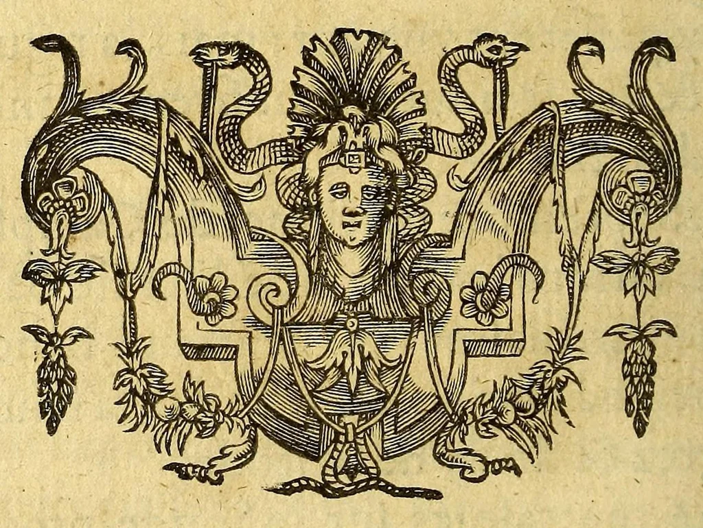 An illustration from Les voyages du sieur de Champlain Xaintongeois, capitaine ordinaire pour le roy, en la marine. : diuisez en deux liures. ou, iournal tres-fidele des obseruations faites és descouuertures de la Nouuelle France ... ensemble deux cartes geografiques ... à laquelle est adiousté le voyage du destroict qu'ont trouué les Anglois, au dessus de Labrador ... en l'an 1612. cerchans vn chemin par le Nord, pour aller à la Chine, 1613, leaf 198