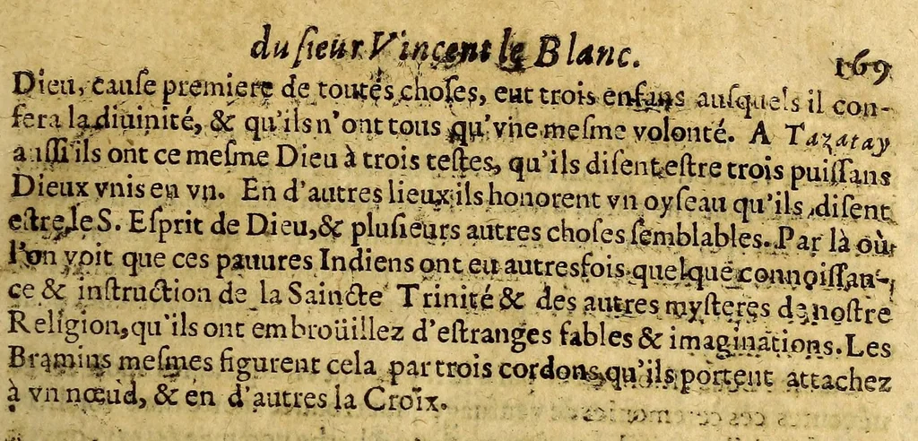 An illustration from Les voyages fameux du sieur Vincent Le Blanc Marseillois, qu'il a faits depuis l'aage de douze ans iusques à soixante, aux quatre parties du monde; a scauoir aux Indes Orientales & Occidentales ..., 1658, leaf 175