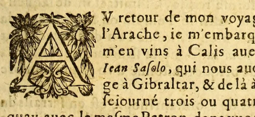 An illustration from Les voyages fameux du sieur Vincent Le Blanc Marseillois, qu'il a faits depuis l'aage de douze ans iusques à soixante, aux quatre parties du monde; a scauoir aux Indes Orientales & Occidentales ..., 1649, leaf 477