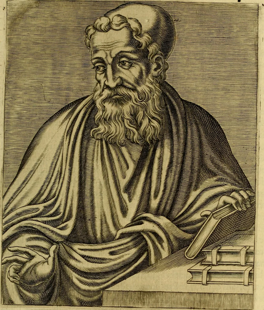 An illustration from Les vrais pourtraits et vies des hommes illustres grecz, latins et payens, 1584, leaf 100